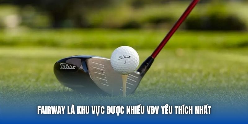 Fairway là khu vực được nhiều VĐV yêu thích nhất